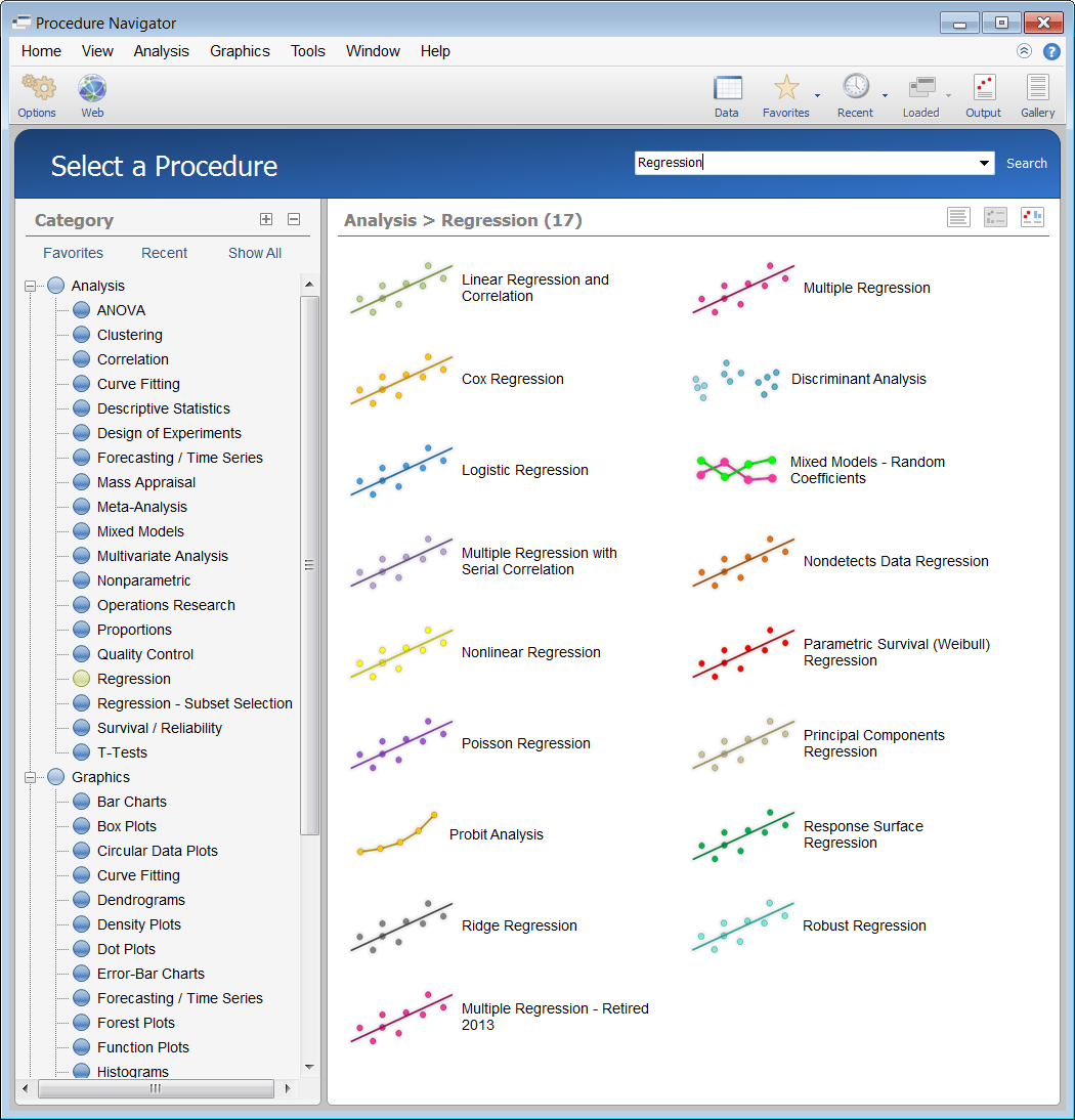 NCSS Procedure Navigator